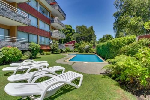 Departamento a orilla de Playa Grande Pucon, acceso directo al lago