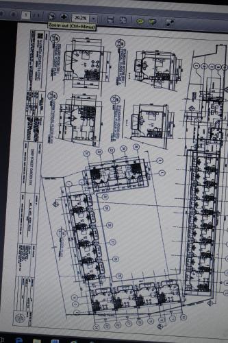 a drawing of a floor plan of a building at Deep Forest Garden Hotel in Puerto Princesa City