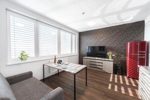 TV o dispositivi per l'intrattenimento presso Barok Hotel and Apartments