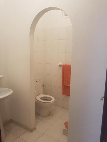 Koupelna v ubytování Archotel