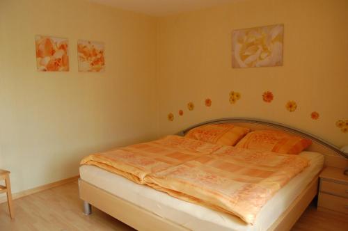 Katil atau katil-katil dalam bilik di Ferienwohnung Grosso