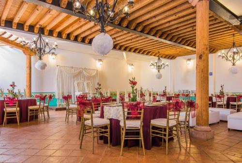 Hotel Casa del Refugioにあるレストランまたは飲食店