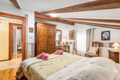 Postel nebo postele na pokoji v ubytování Apartment Patricia Rijeka