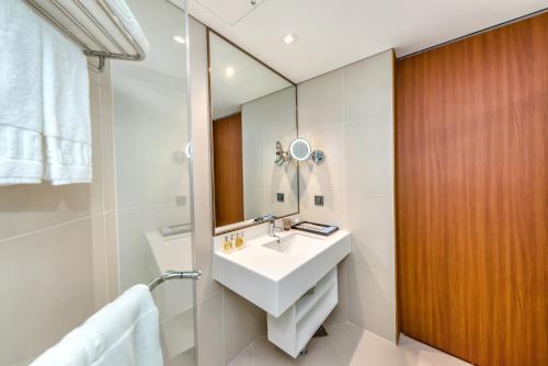 Koupelna v ubytování Hotel Sirius