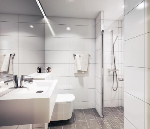 Koupelna v ubytování Thon Partner Hotel Parken