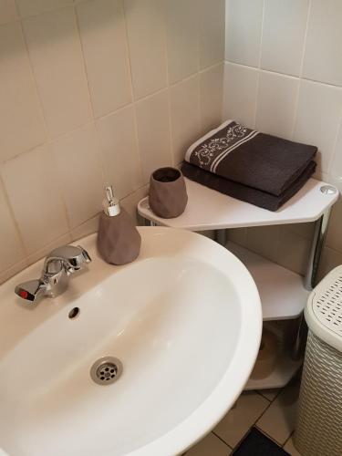 Koupelna v ubytování Apartment HM