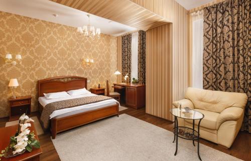 Cama o camas de una habitación en Boutique Hotel Rozhdestvensky Dvorik
