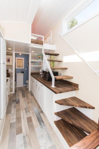 Kuchyň nebo kuchyňský kout v ubytování Tiny House Siesta