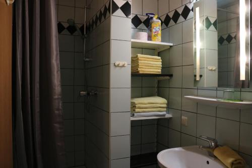 Ванная комната в Ferienhaus Höll
