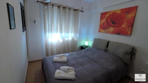 Cama o camas de una habitación en Aliveri Residence Apartments