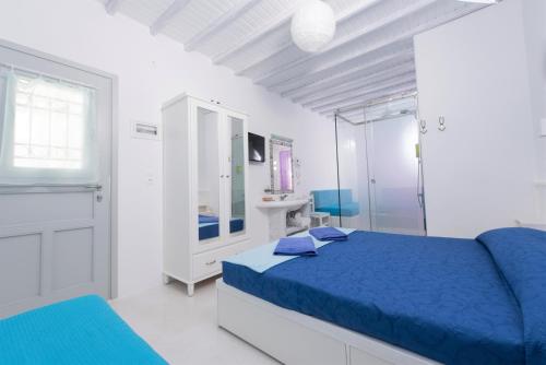 Cama o camas de una habitación en Melesio Studios Mykonos Town