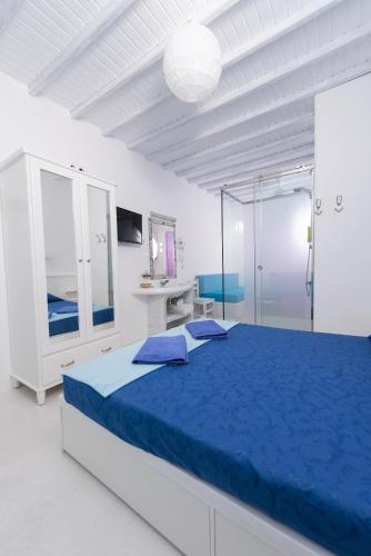 Cama o camas de una habitación en Melesio Studios Mykonos Town