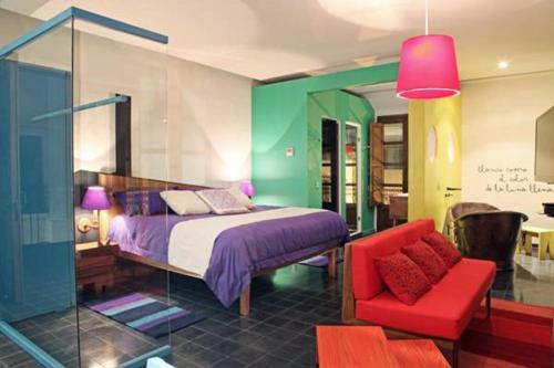 Postel nebo postele na pokoji v ubytování Del Carmen Concept Hotel Boutique by Chai
