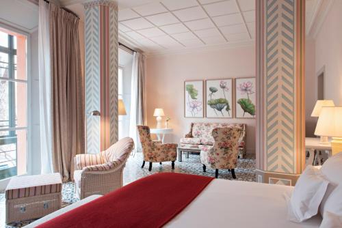 Postel nebo postele na pokoji v ubytování Hotel Cappuccino - Palma