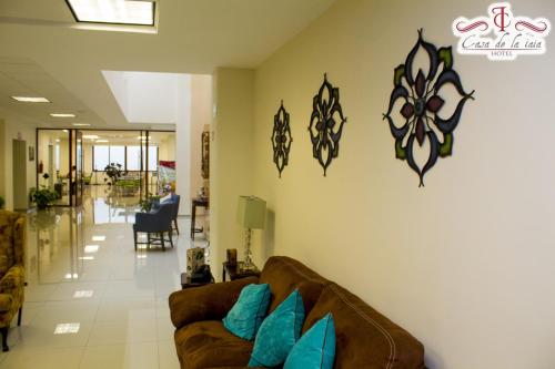 Ruang duduk di Casa de la iaia Hotel