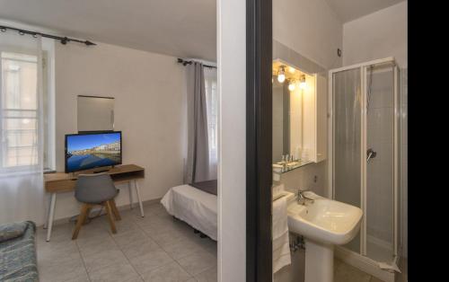 Koupelna v ubytování Hotel Amalfitana