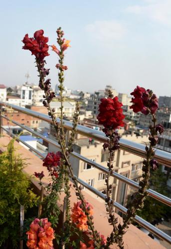 Balkón nebo terasa v ubytování Kasthamandap Boutique Hotel