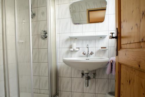 Koupelna v ubytování Gästehaus Prock