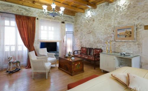 Гостиная зона в Avli Lounge Apartments