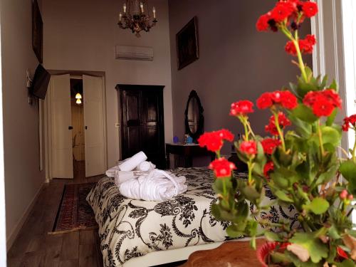 Cama o camas de una habitación en Paulos Valletta