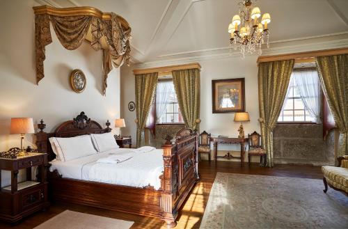 Tempat tidur dalam kamar di Casa da Portela de Sampriz