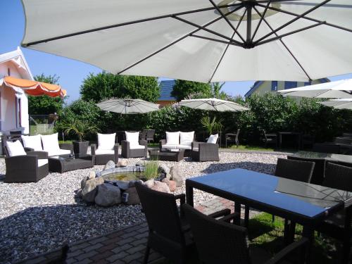 Zahrada ubytování Strand-Hotel Lobbe