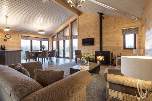 Μια τηλεόραση ή/και κέντρο ψυχαγωγίας στο The Lodges at Artlegarth