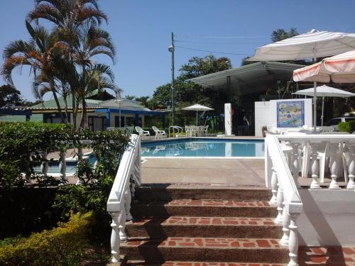 Πισίνα στο ή κοντά στο Hotel Villa Paz