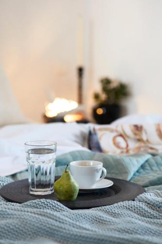 Postel nebo postele na pokoji v ubytování The Small Architect's House