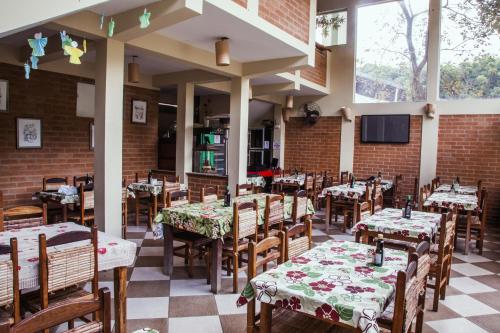 Restoran atau tempat lain untuk makan di Chalés na Montanha Riacho Doce