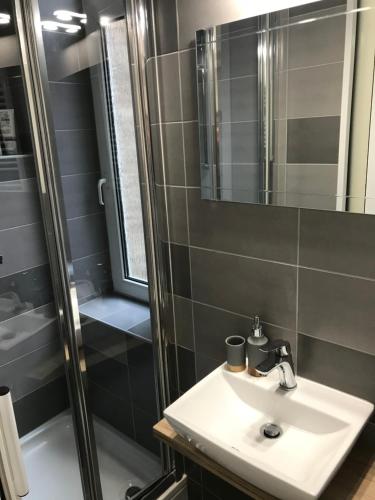 Salle de bains dans l'établissement Core Apartments Zagreb