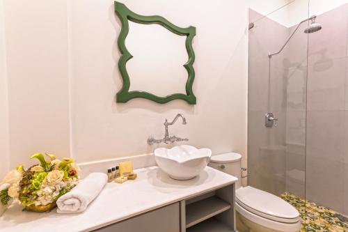 Koupelna v ubytování Hotel Monaguillo de Getsemaní
