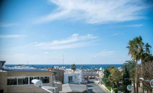a view of the ocean from a building at Sunny Napa Apartments in Ayia Napa