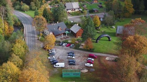 Blick auf X-Park Františkov aus der Vogelperspektive