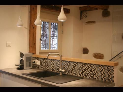 Kuchyň nebo kuchyňský kout v ubytování Elsass Design Hygge