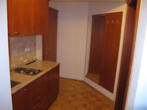 Kuhinja oz. manjša kuhinja v nastanitvi Apartment Sobe Ravbar