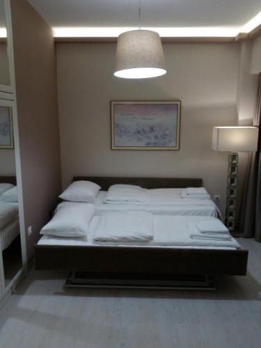 Letto o letti in una camera di Waterfront Luxury Sea View Apartment