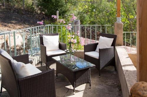 Χώρος καθιστικού στο Appartements A Merendella