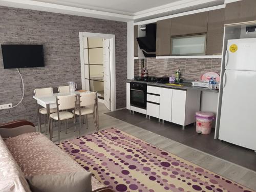 Dapur atau dapur kecil di Dr Aslan Apart Hotel