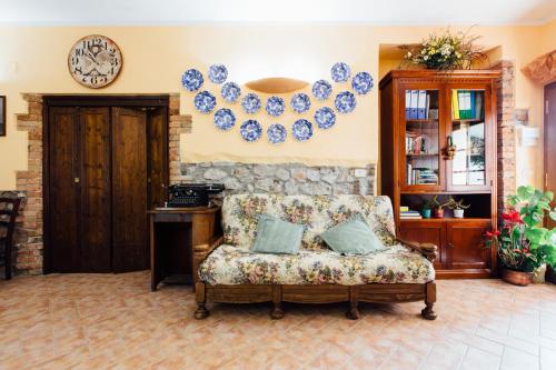 Χώρος καθιστικού στο Agriturismo Lillastro