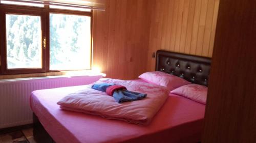 Ένα ή περισσότερα κρεβάτια σε δωμάτιο στο Keleş Dag Evi