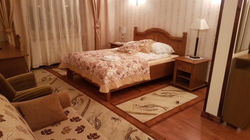 Ένα ή περισσότερα κρεβάτια σε δωμάτιο στο Hotel Gutland
