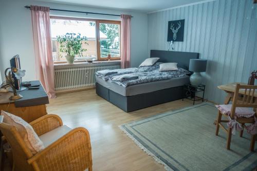Postel nebo postele na pokoji v ubytování ferienwohnung Gabriele