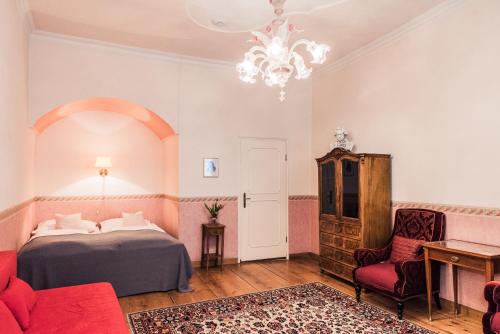 Cama o camas de una habitación en Ofenloch Apartments