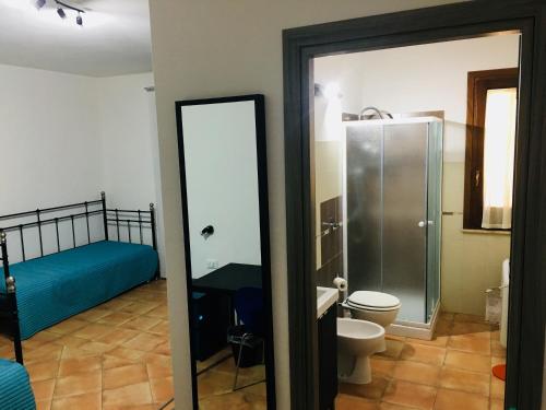 Koupelna v ubytování B&B Tramonti d'aMare