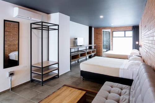 Cama o camas de una habitación en Soy Local Provenza