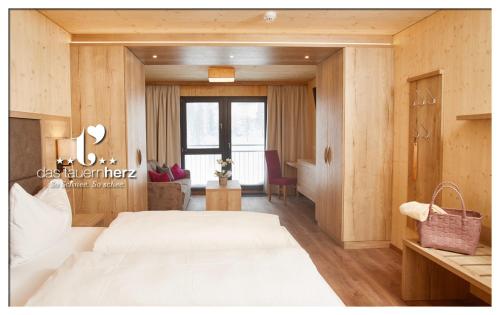 Cama o camas de una habitación en Das Tauernherz