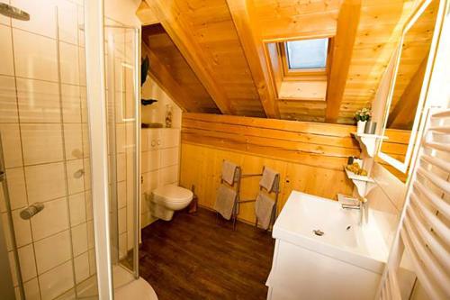 Koupelna v ubytování Chalet Danninger
