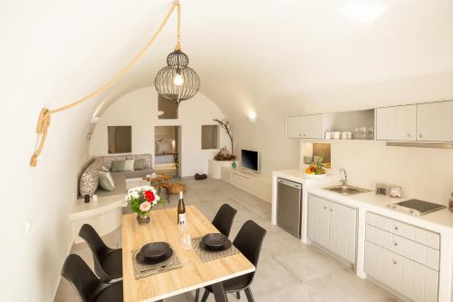 Una cocina o cocineta en Ethereum Luxury Cave