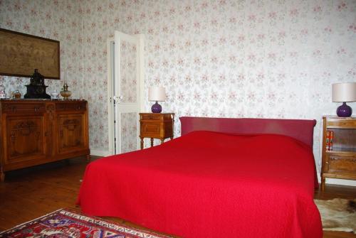 Cama o camas de una habitación en Le Clos des Tanneurs